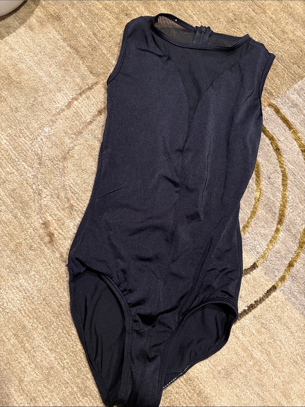 Natalie Dancewear Black Sleeveless One-Piece Leotard